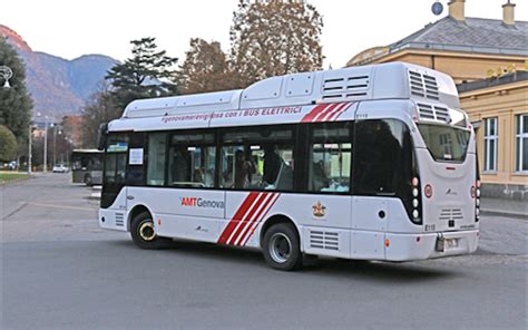 Bussino elettrico del trasporto pubblico finisce contro una vetrina 